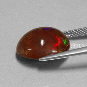 Fire Opal Gemstone in 14.7 x 12.1 mm Size for Sale, Fire Opal Stone in Multicolor Color