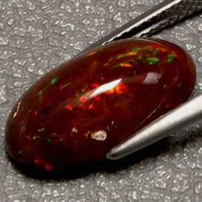 Fire Opal Gemstone in 16.9 x 9.4 mm Size for Sale, Fire Opal Stone in Multicolor Color