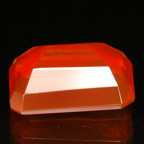Fire Opal Gemstone in 10 x 7.5 mm Size for Sale, Fire Opal Stone in Mandarin Color