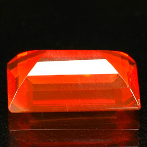 Fire Opal Gemstone in 10.1 x 6.3 mm Size for Sale, Fire Opal Stone in Mandarin Color