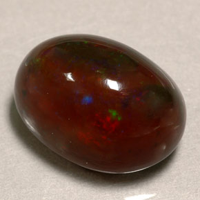 10.39 ct Multicolor Fire Opal Stone, Natural Fire Opal in Oval Cabochon Shape for Sale