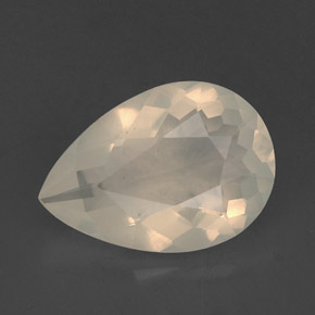 3.25 ct Yellow Fire Opal Gemstone, Fire Opal Gem in Pear Facet Shape for Sale.