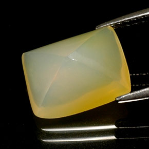 Fire Opal Gemstone in 12.1 x 9.2 mm Size for Sale, Fire Opal Stone in White Yellow Color
