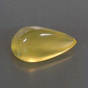 4.90 ct Yellow Fire Opal Gemstone, Fire Opal Gem in Pear Cabochon Shape for Sale.
