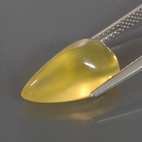 Fire Opal Gemstone in 15.6 x 9.1 mm Size for Sale, Fire Opal Stone in Yellow Color