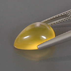 Fire Opal Gemstone in 12.7 x 9.4 mm Size for Sale, Fire Opal Stone in Yellow Color