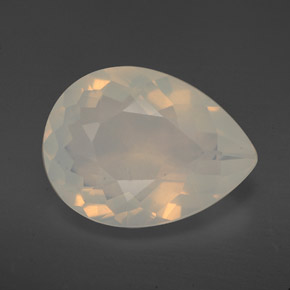 4.41 ct Yellow Fire Opal Gemstone, Fire Opal Gem in Pear Facet Shape for Sale.