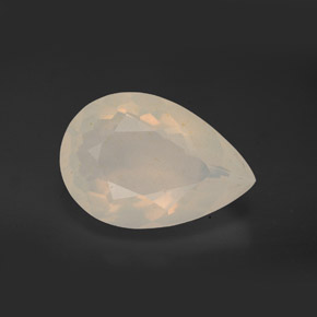 4.60 ct Yellow Fire Opal Gemstone, Fire Opal Gem in Pear Facet Shape for Sale.