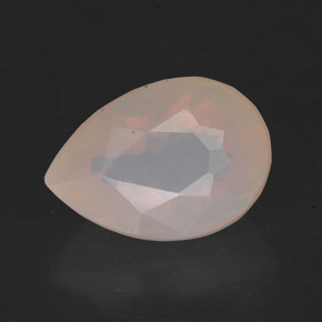 3.45 ct Yellow Fire Opal Gemstone, Fire Opal Gem in Pear Facet Shape for Sale.