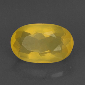 4.83 ct Yellow Fire Opal Stone, Natural Fire Opal in Oval Facet Shape for Sale