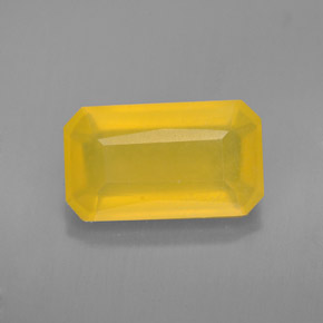 2.18 ct Yellow Fire Opal Gemstone, Fire Opal Gem in Octagon / Scissor Cut Shape for Sale.