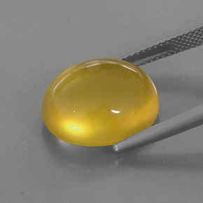 Fire Opal Gemstone in 15.8 x 13.3 mm Size for Sale, Fire Opal Stone in Yellow Color