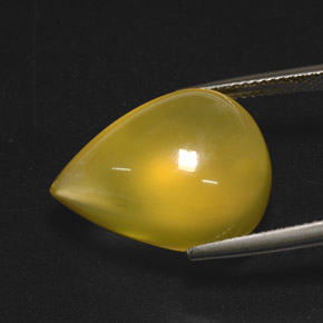 Fire Opal Gemstone in 20 x 15 mm (calibrated) Size for Sale, Fire Opal Stone in Yellow Color