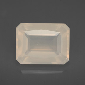 3.91 ct White Fire Opal Gemstone, Fire Opal Gem in Octagon / Scissor Cut Shape for Sale.