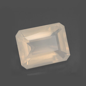3.91 ct White Fire Opal Stone, Natural Fire Opal in Octagon / Scissor Cut Shape for Sale