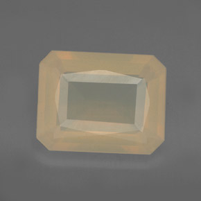 4.72 ct Orange Fire Opal Gemstone, Fire Opal Gem in Octagon / Scissor Cut Shape for Sale.