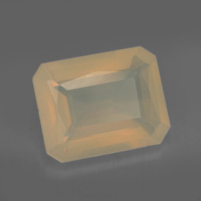 4.72 ct Orange Fire Opal Stone, Natural Fire Opal in Octagon / Scissor Cut Shape for Sale