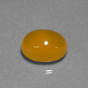 4.76 ct Orange Fire Opal Gemstone, Fire Opal Gem in Oval Cabochon Shape for Sale.