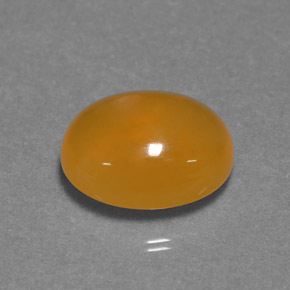4.29 ct Orange Fire Opal Gemstone, Fire Opal Gem in Oval Cabochon Shape for Sale.