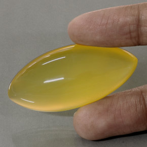 76.10 ct Yellow Fire Opal Stone, Natural Fire Opal in Marquise Cabochon Shape for Sale