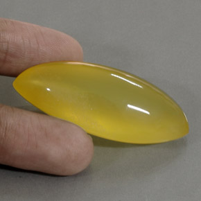 Fire Opal Gemstone in 46.4 x 21.4 mm Size for Sale, Fire Opal Stone in Yellow Color
