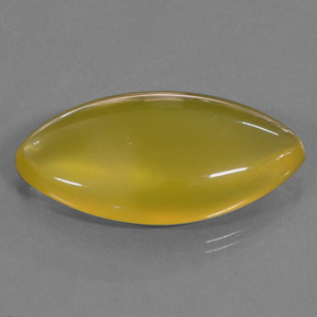 41.15 ct Yellow Fire Opal Gemstone, Fire Opal Gem in Marquise Cabochon Shape for Sale.