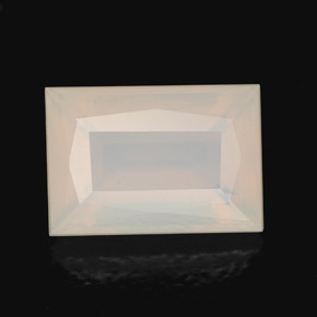 2.97 ct White Fire Opal Gemstone, Fire Opal Gem in Baguette / Scissor Cut Shape for Sale.