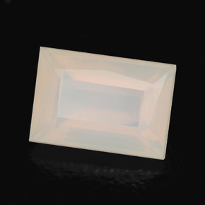 2.97 ct White Fire Opal Stone, Natural Fire Opal in Baguette / Scissor Cut Shape for Sale