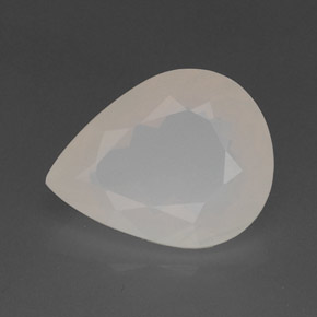 10.27 ct White Fire Opal Gemstone, Fire Opal Gem in Pear Facet Shape for Sale.