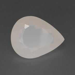10.27 ct White Fire Opal Stone, Natural Fire Opal in Pear Facet Shape for Sale