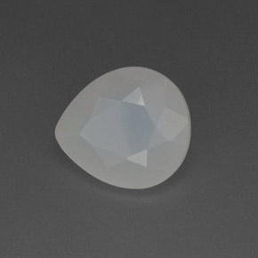 2.81 ct White Fire Opal Stone, Natural Fire Opal in Pear Facet Shape for Sale