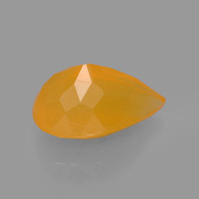 Fire Opal Gemstone in 11.9 x 7.5 mm Size for Sale, Fire Opal Stone in Yellow Orange Color