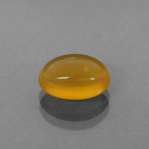 2.62 ct Orange Fire Opal Gemstone, Fire Opal Gem in Oval Cabochon Shape for Sale.