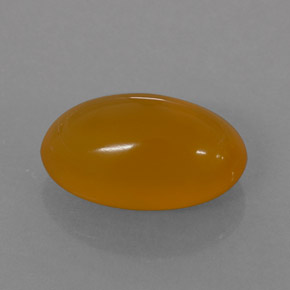1.85 ct Orange Fire Opal Gemstone, Fire Opal Gem in Oval Cabochon Shape for Sale.