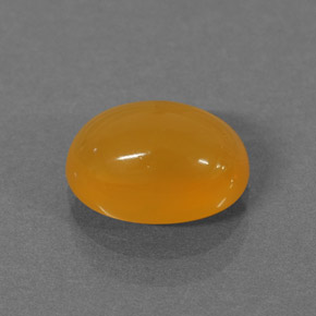 1.30 ct Orange Fire Opal Gemstone, Fire Opal Gem in Oval Cabochon Shape for Sale.