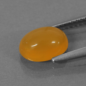Fire Opal Gemstone in 8.7 x 6.5 mm Size for Sale, Fire Opal Stone in Orange Color