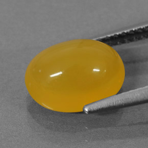 Fire Opal Gemstone in 10 x 8 mm (calibrated) Size for Sale, Fire Opal Stone in Yellow Orange Color