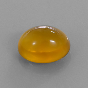4.84 ct Orange Fire Opal Gemstone, Fire Opal Gem in Oval Cabochon Shape for Sale.
