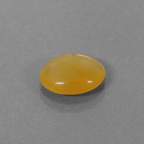 1.86 ct Orange Fire Opal Gemstone, Fire Opal Gem in Oval Cabochon Shape for Sale.
