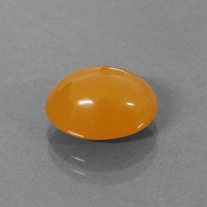 3.18 ct Orange Fire Opal Gemstone, Fire Opal Gem in Oval Cabochon Shape for Sale.
