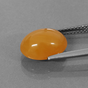 Fire Opal Gemstone in 11.5 x 8.4 mm Size for Sale, Fire Opal Stone in Yellow Orange Color