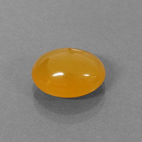 2.87 ct Orange Fire Opal Gemstone, Fire Opal Gem in Oval Cabochon Shape for Sale.