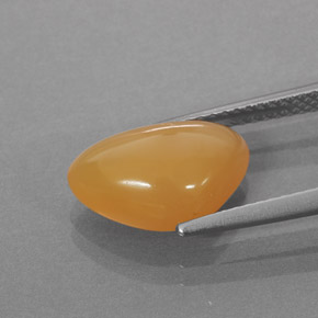 Fire Opal Gemstone in 12.8 x 8.6 mm Size for Sale, Fire Opal Stone in Yellow Orange Color
