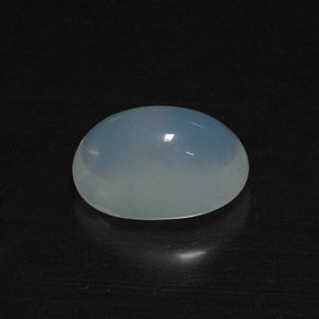 7.57 ct White Fire Opal Gemstone, Fire Opal Gem in Oval Cabochon Shape for Sale.