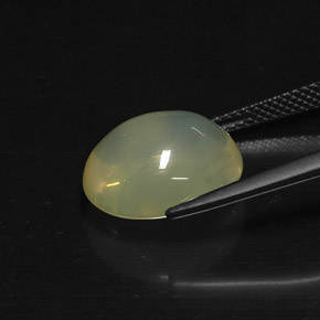Fire Opal Gemstone in 14 x 12 mm (calibrated) Size for Sale, Fire Opal Stone in White Yellow Color