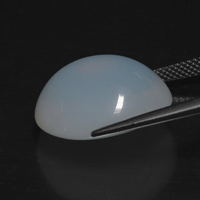Fire Opal Gemstone in 18.8 x 15.3 mm Size for Sale, Fire Opal Stone in Bluish White Color