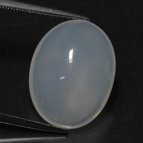 8.77 ct White Fire Opal Stone, Natural Fire Opal in Oval Cabochon Shape for Sale