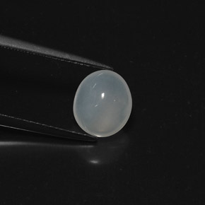 1.61 ct White Fire Opal Stone, Natural Fire Opal in Oval Cabochon Shape for Sale