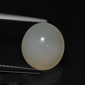 2.93 ct Yellow Fire Opal Stone, Natural Fire Opal in Oval Cabochon Shape for Sale