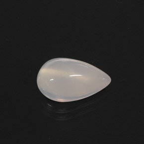 3.15 ct White Fire Opal Stone, Natural Fire Opal in Pear Cabochon Shape for Sale